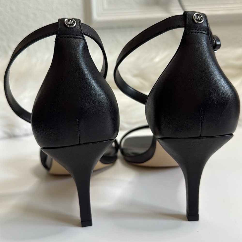 Michael Kors Black Jaida Heeled Sandals Size 11 - Picture 5 of 9